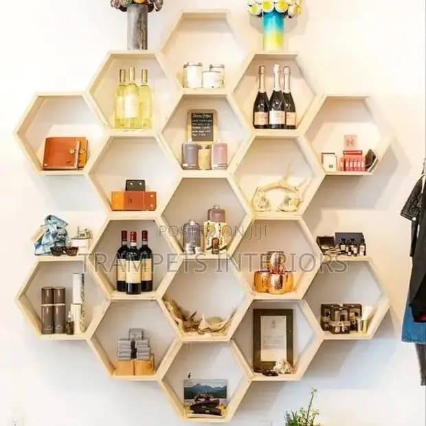 Bar Shelves / Hexagon Design